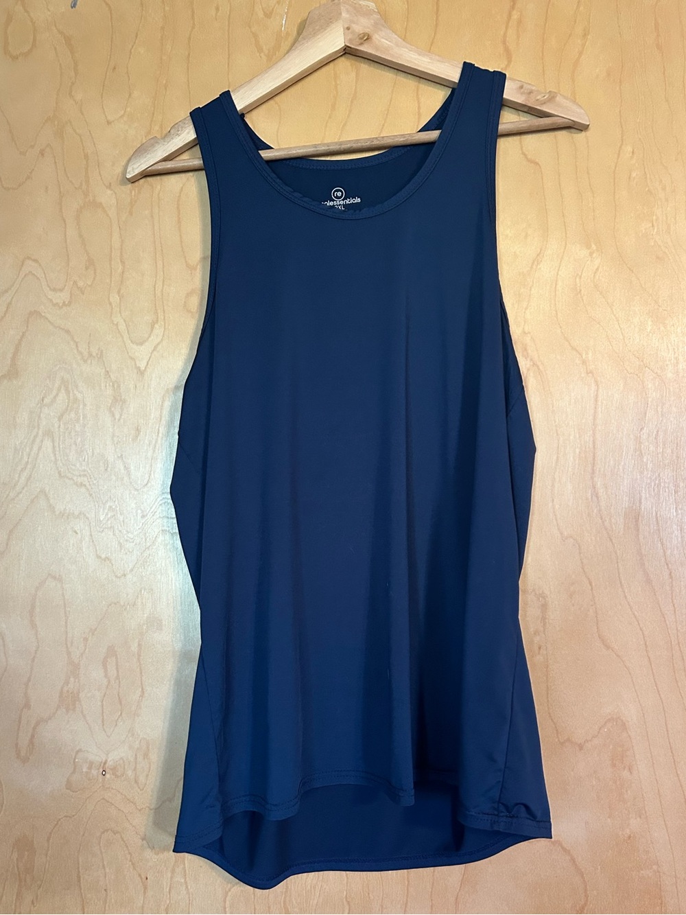 Essentials Navy Scoop Neck Tank Top